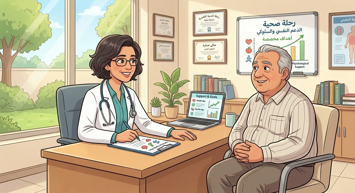 استشارة طبية فردية لعلاج السمنة بدعم نفسي وسلوكي