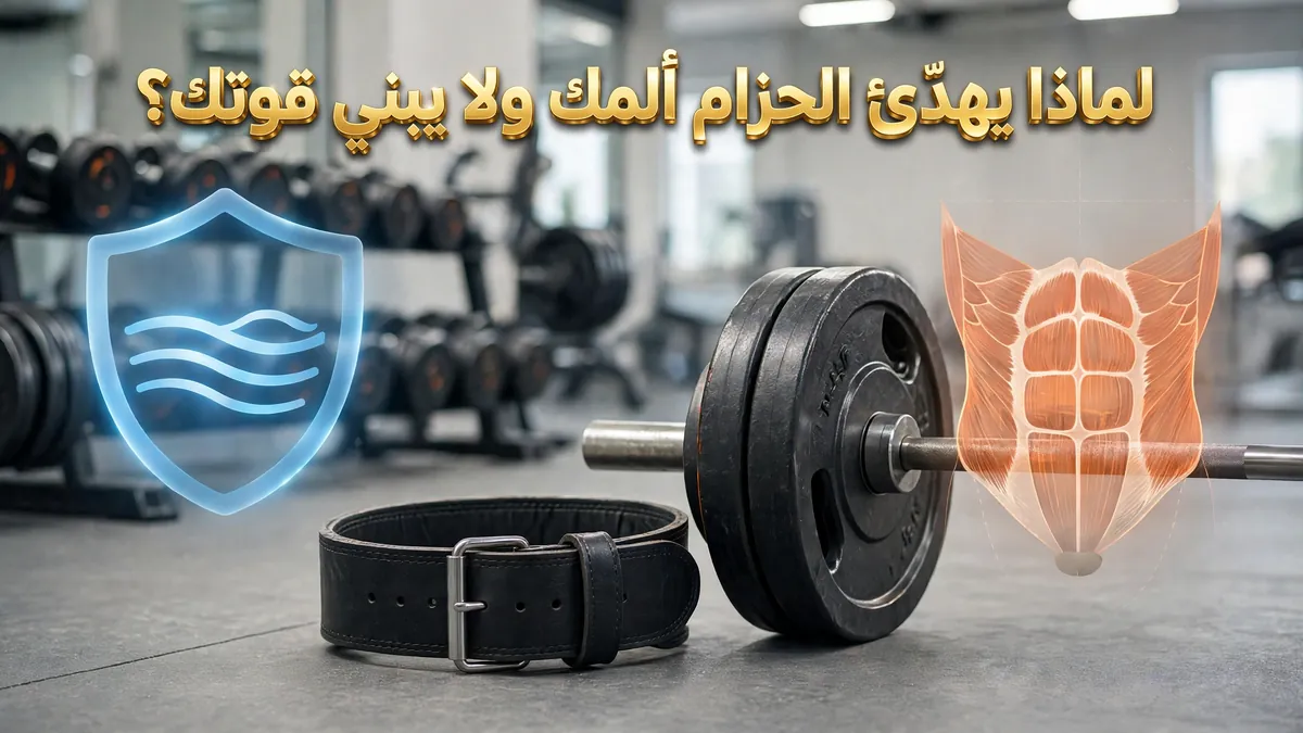 لماذا يهدّئ الحزام ألمك ولا يبني قوتك؟