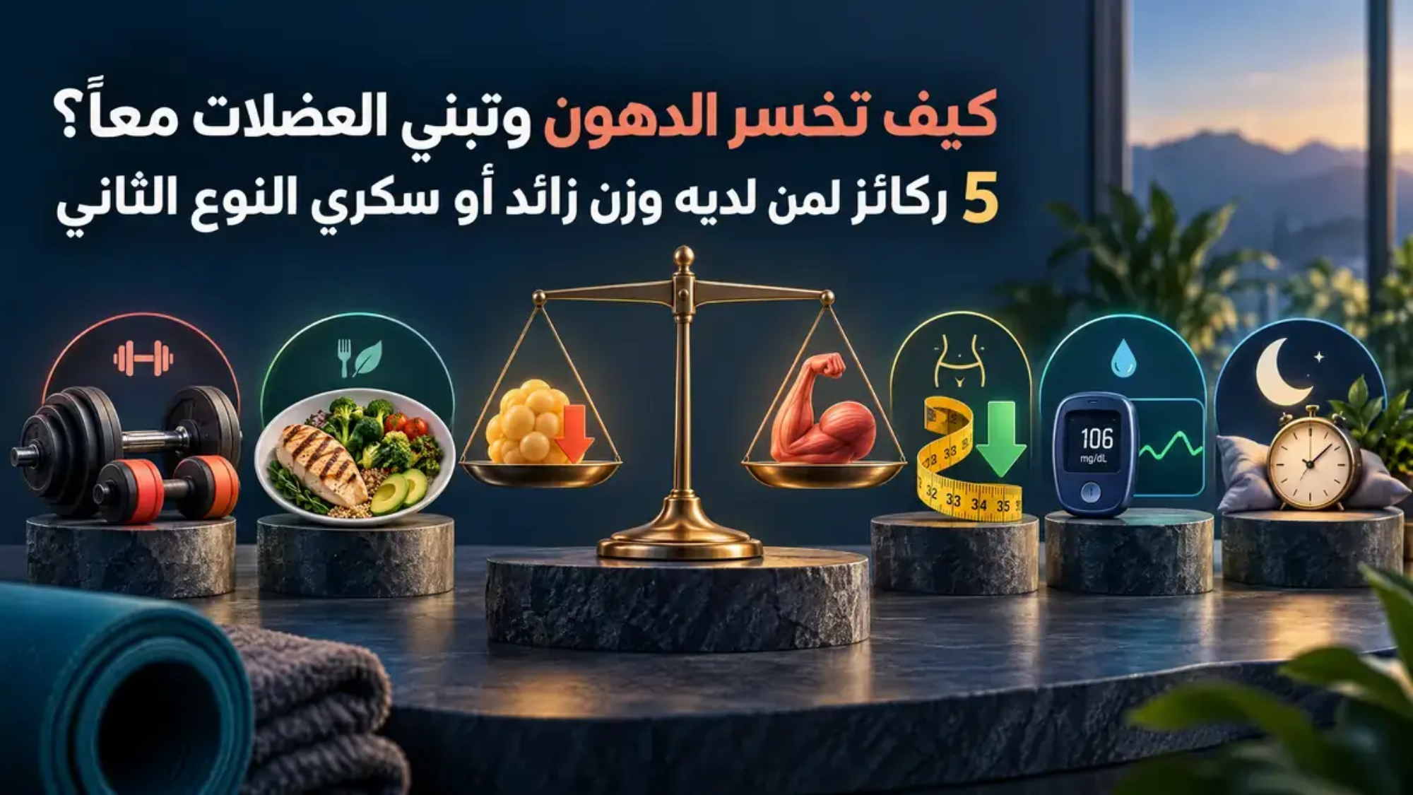 كيف تخسر الدهون وتبني العضلات معاً؟