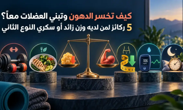 كيف تخسر الدهون وتبني العضلات معاً؟