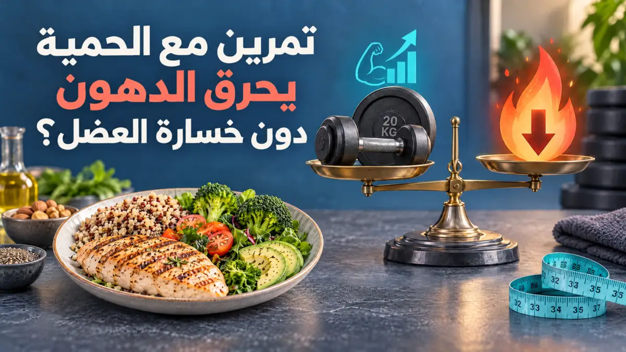 أي تمرين مع الحمية يحرق الدهون دون خسارة العضل؟