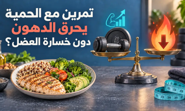 أي تمرين مع الحمية يحرق الدهون دون خسارة العضل؟