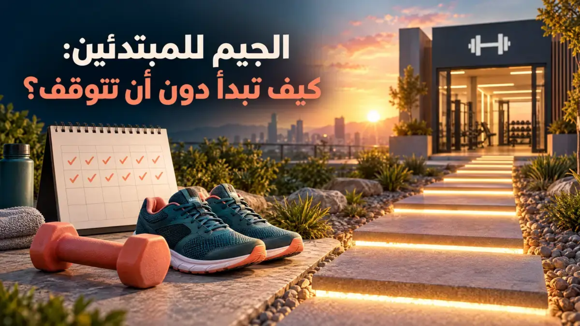 الجيم للمبتدئين: كيف تبدأ دون أن تتوقف؟
