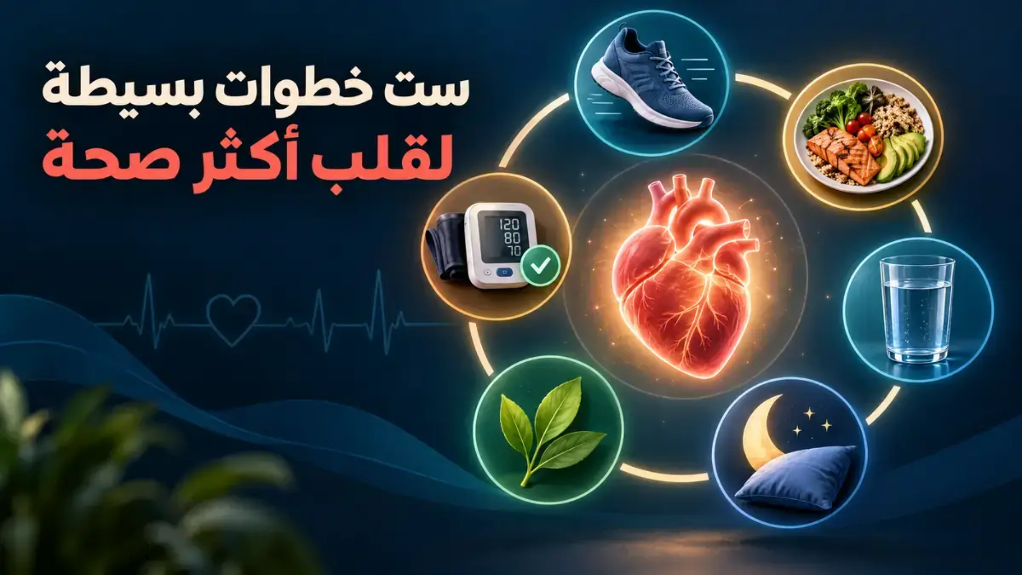 ست خطوات بسيطة لقلب أكثر صحة