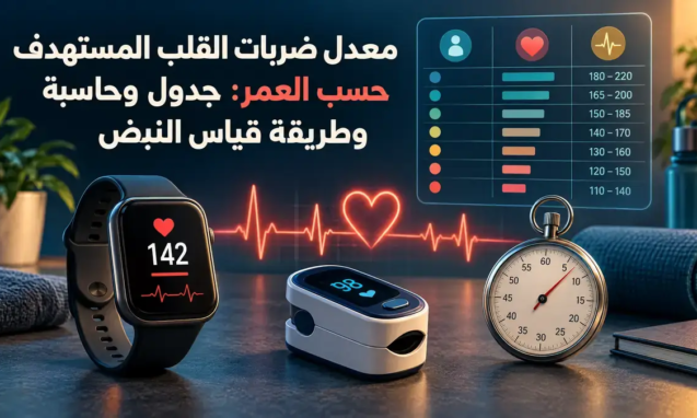 معدل ضربات القلب المستهدف حسب العمر