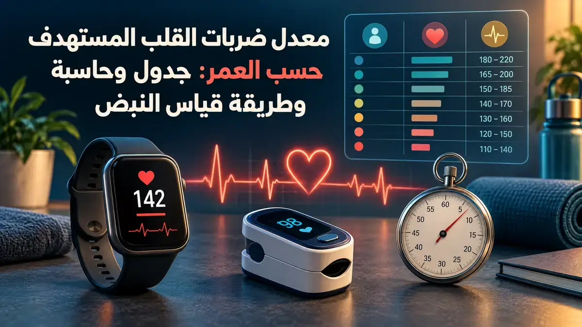 معدل ضربات القلب المستهدف حسب العمر
