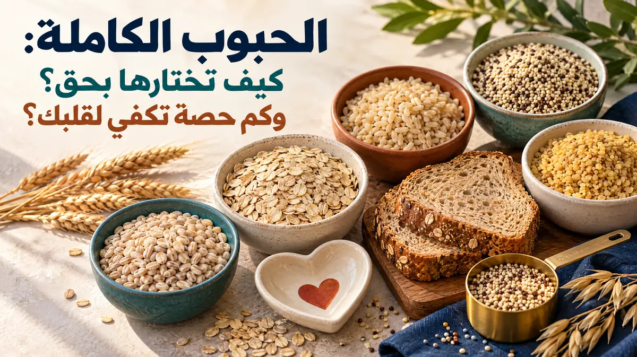 الحبوب الكاملة: كيف تختارها بحق؟ وكم حصة تكفي لقلبك؟